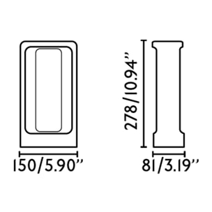 TOTEM 285 Lampe balise gris 3000K