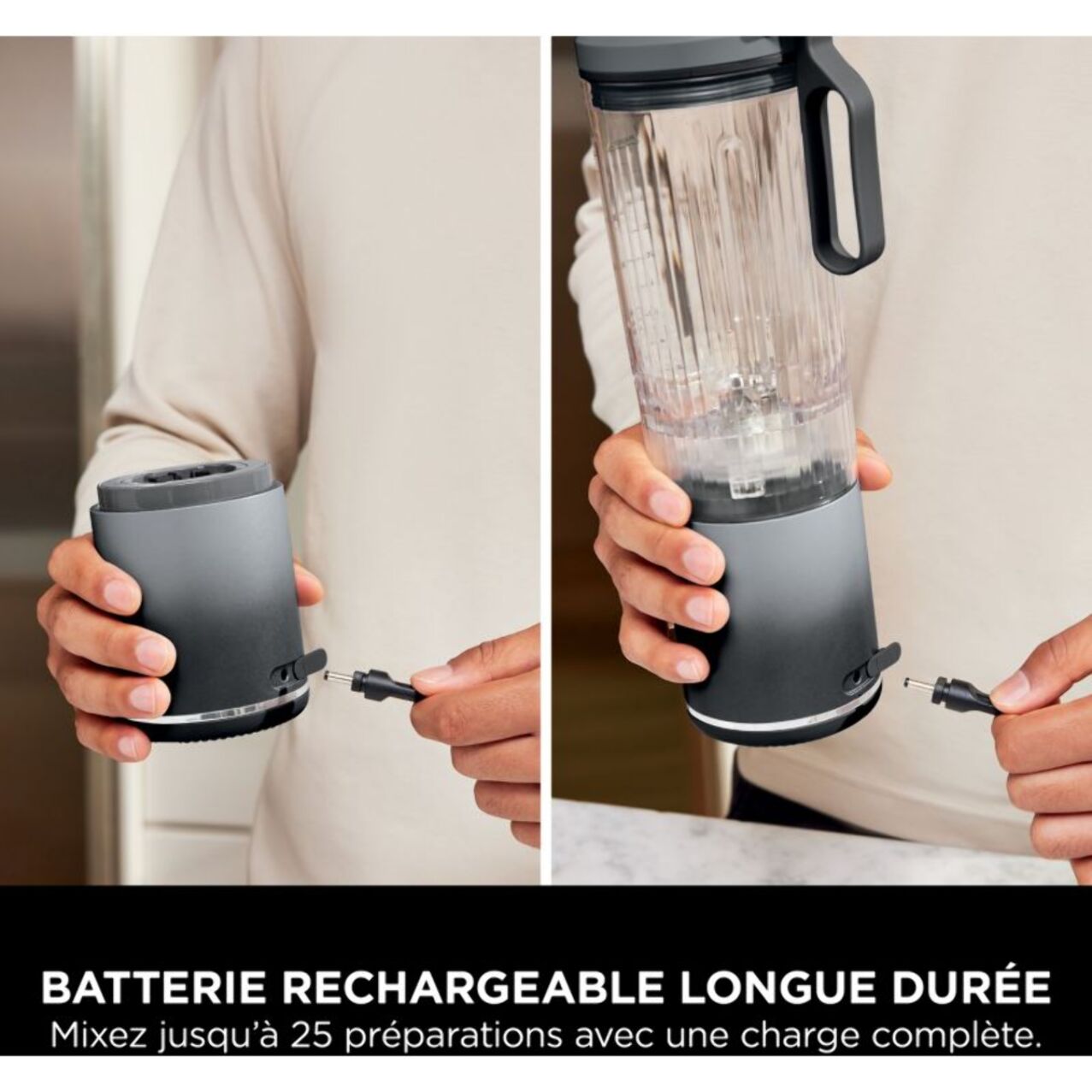 Blender NINJA Blast Max gris BC251EUGY