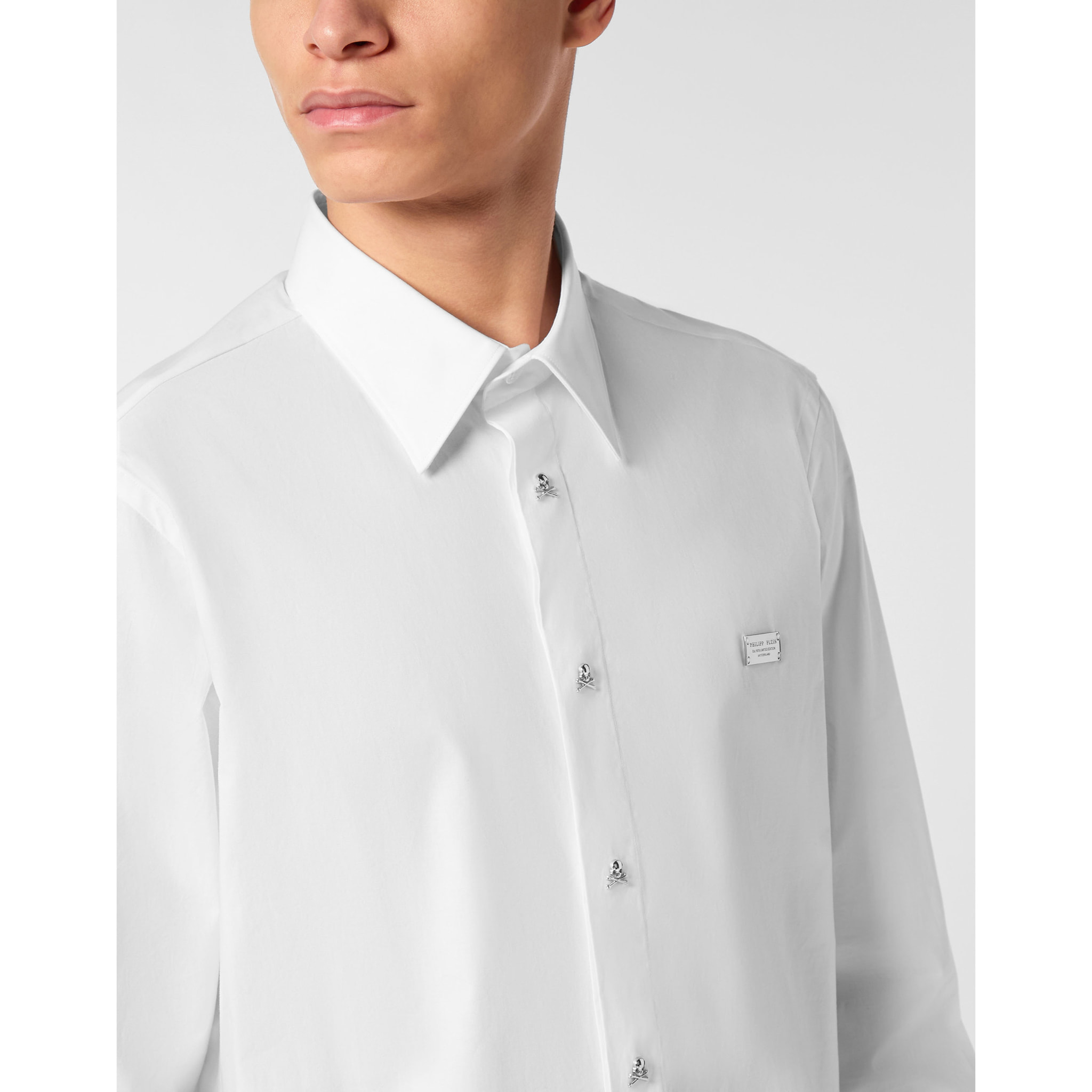 PHILIPP PLEIN Camisa Sugar Daddy Cut LS SKULL