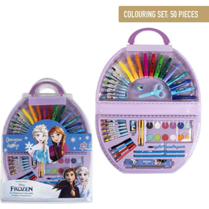 Set Papelería Coloreable 50 Piezas Frozen