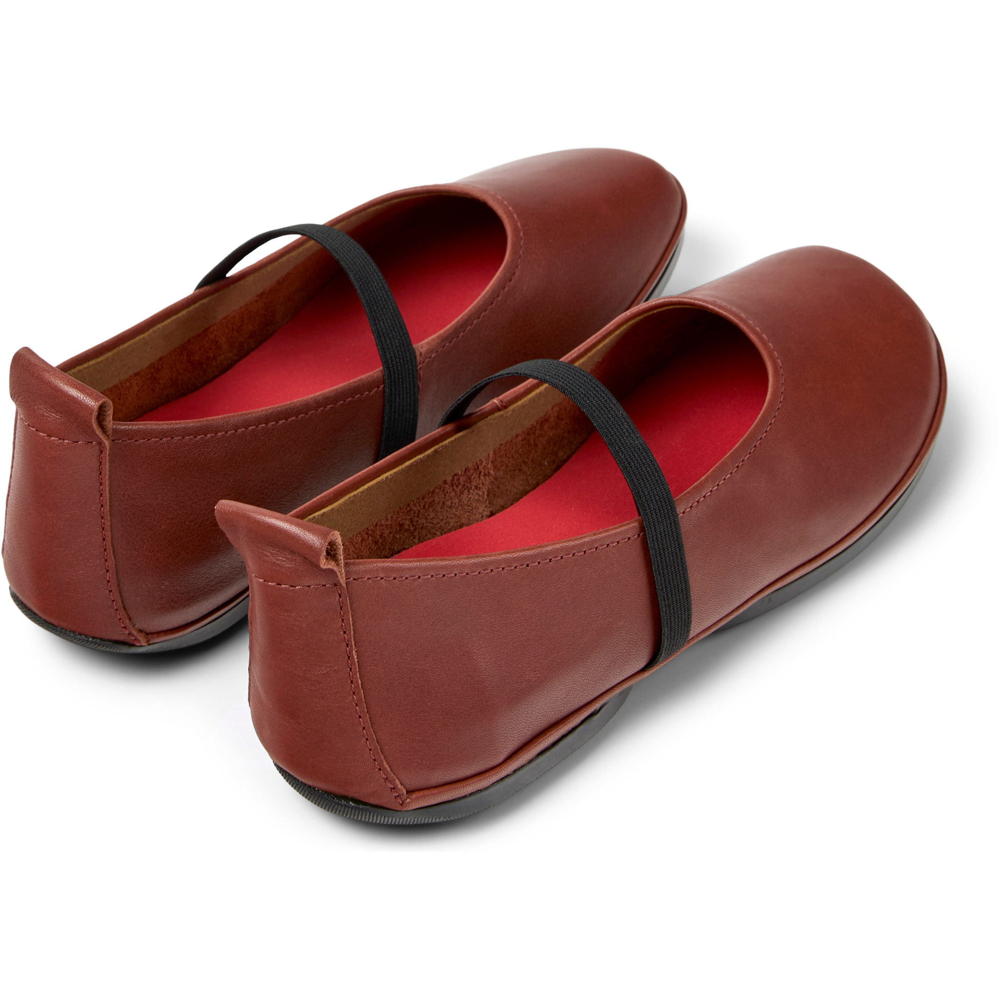 Ballerini - CAMPER Right Nina - Rosso - Pelle liscia