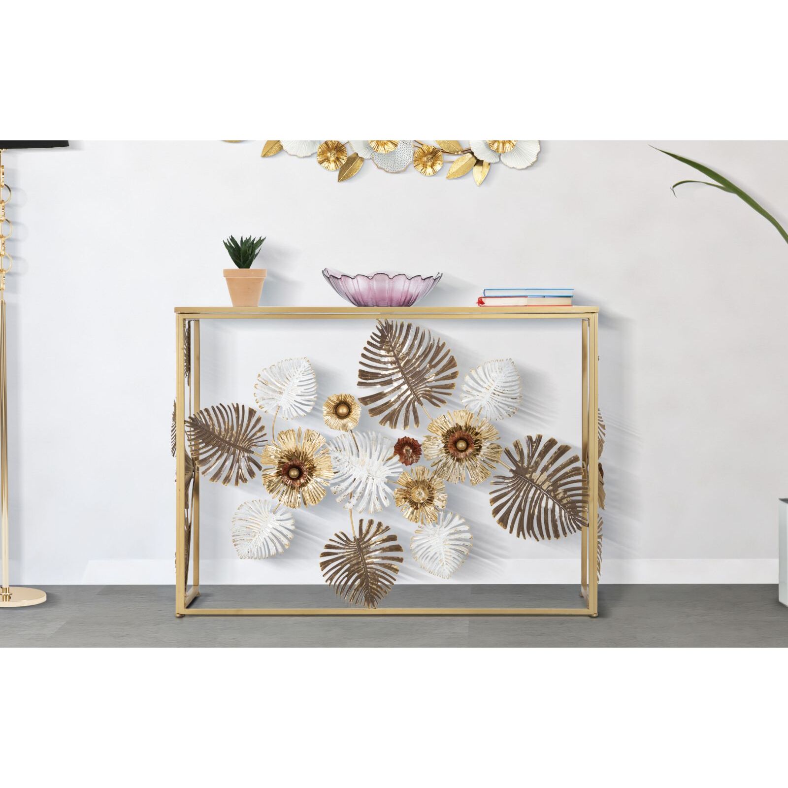 CONSOLE GLAM FLORIS CM 113X40X80