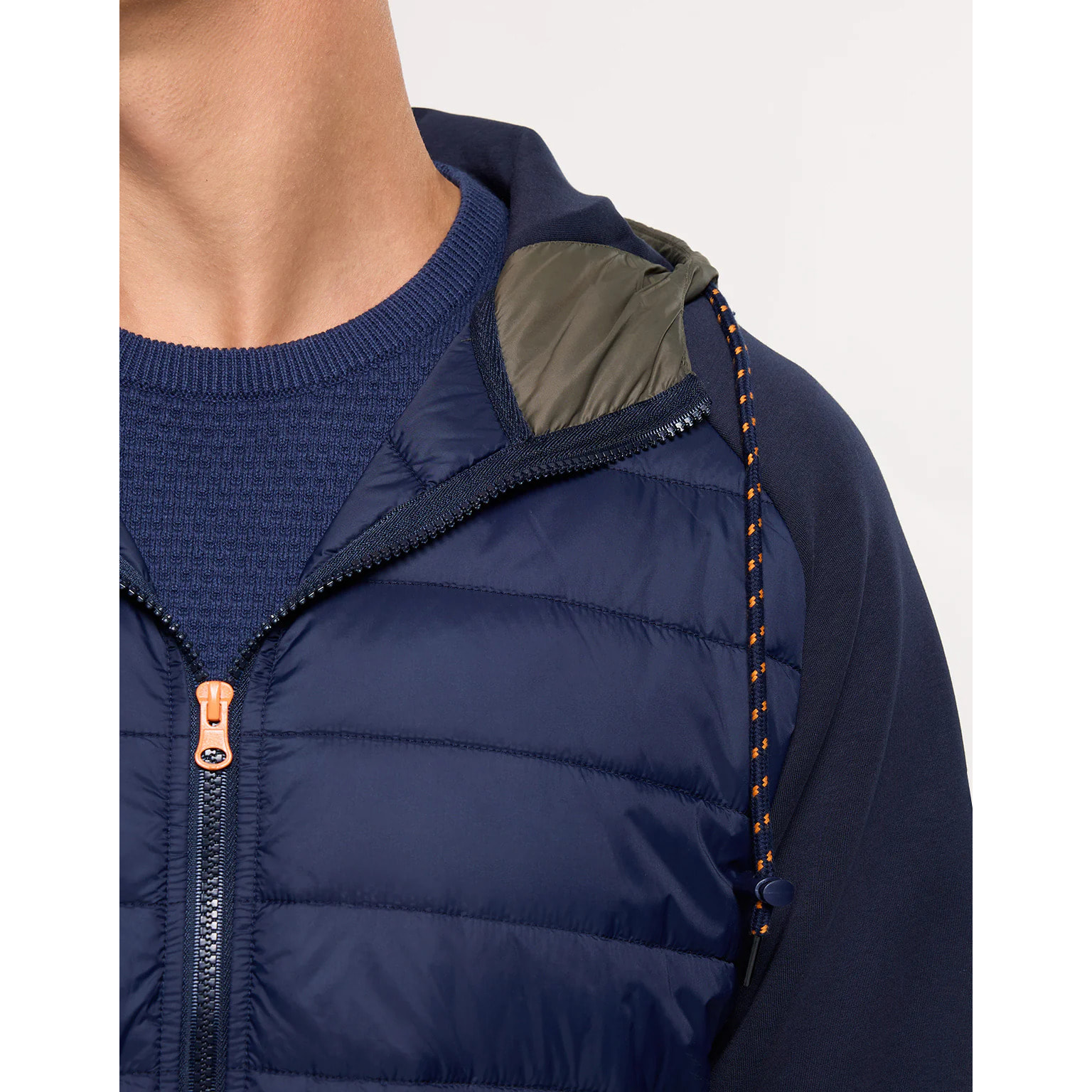 Chaqueta con Capucha Azul Marino - Nuni