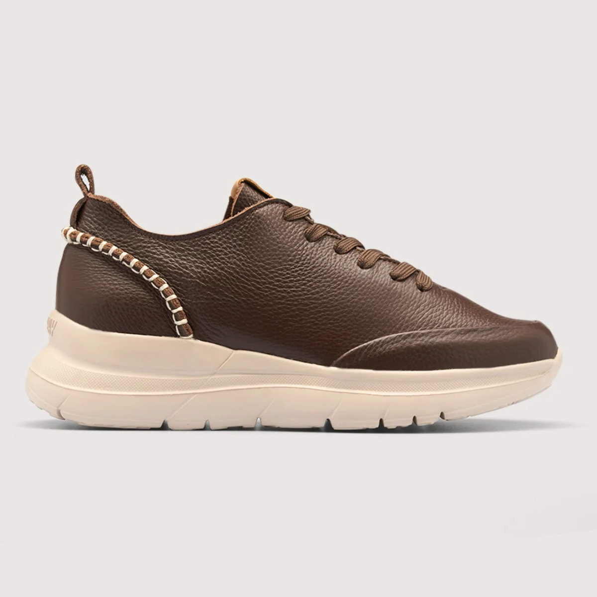 Sneaker Piel Marrón Chocolate - Morella