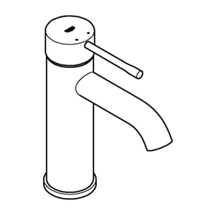 Mitigeur Lavabo Essence, Taille S, Hard Graphite brossé