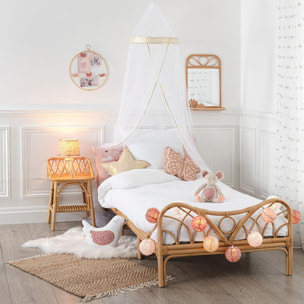 Table de chevet enfant rotin H56cm