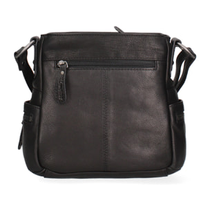 Borsa a tracolla da uomo In Vera pelle Made in Italy 23x21x10 cm