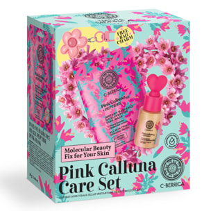 Pink Calluna - Coffret Highlighter Doré 30 ml + Masque Visage en Tissu