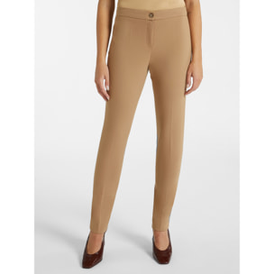 Elena Mirò - Pantaloni slim fit in punto Milano - Beige