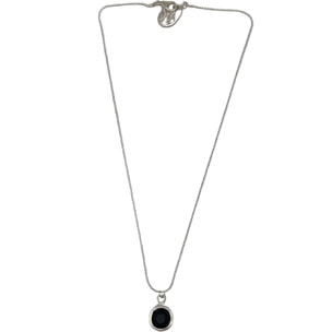 Collar colgante cristal Sw negro