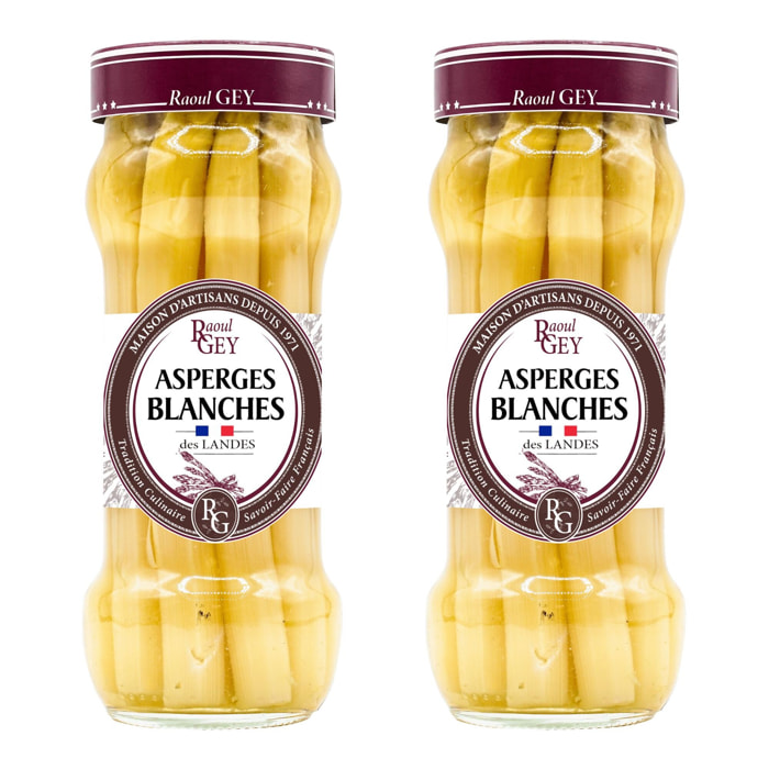 2 x Asperges Blanches des Landes - 2x37 cl - France - Raoul Gey