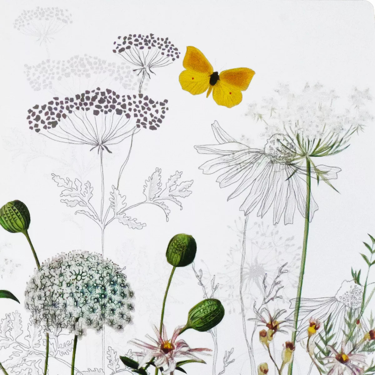 Set vinyle 860 g/m² imprimé gris jaune Escapades magiques blanc