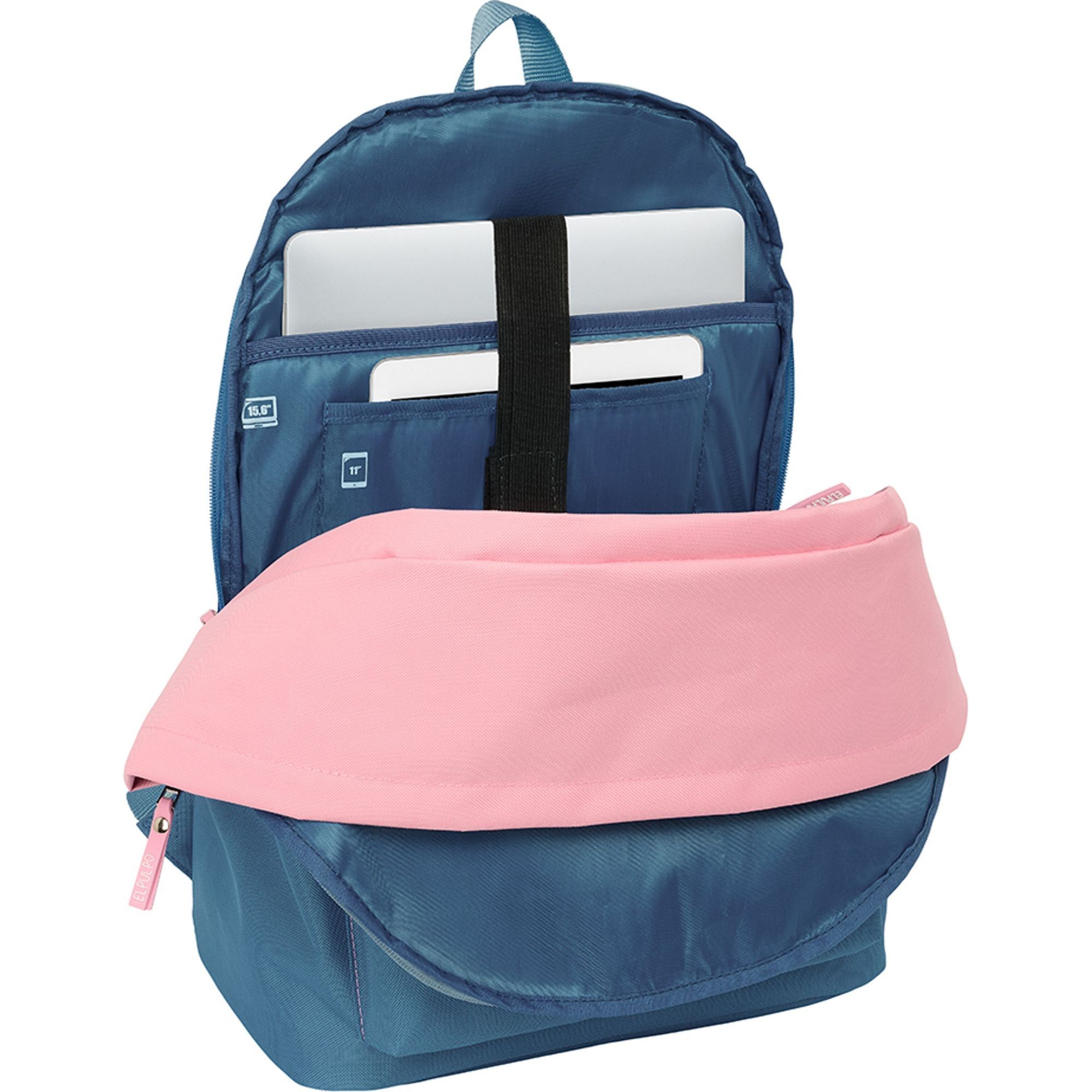 Mochila doble para portatil 15,6"+usb el pulpo "indigo"