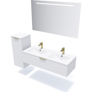 Ensemble double vasque 1 tiroir + miroir - VENICE
