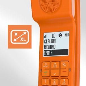 Téléphone sans fil ALCATEL ePure Iconic Orange