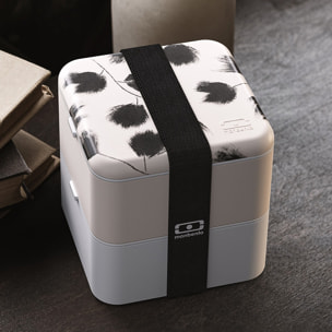 Lunch box 2 compartiments Square 1,7L Made in France  Plume