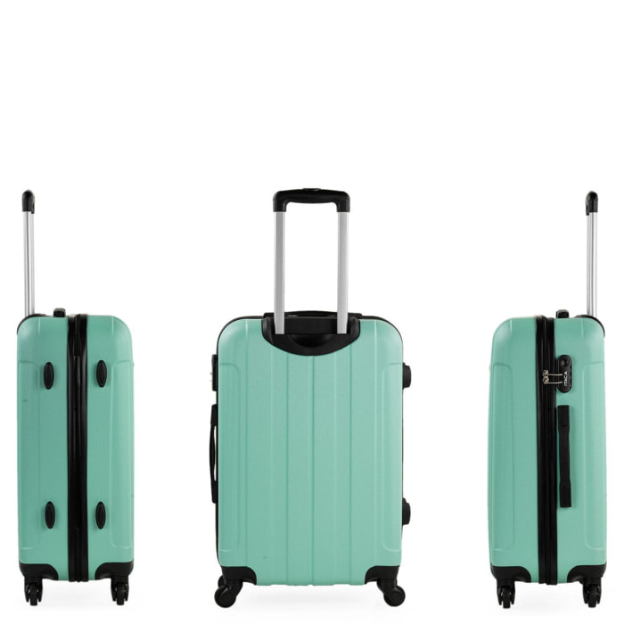 Trolley Mediano 60 Cms Y Neceser Itaca Diamond Menta