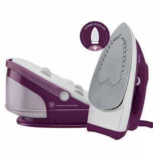 H.Koenig V8 Centro de Planchado a Vapor 2400 W | 8 Bares Alta Presión | Vapor Continuo 100 g/min | Suela