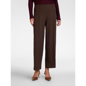 Elena Mirò - Pantaloni in jersey misto viscosa - Marrone
