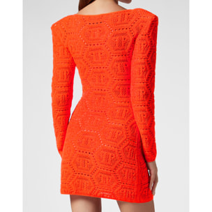 PHILIPP PLEIN Vestido de punto MONOGRAM