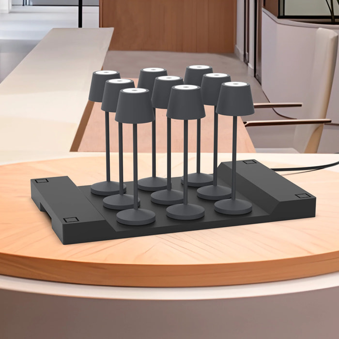9 Lampe de table EMILY + Socle de charge