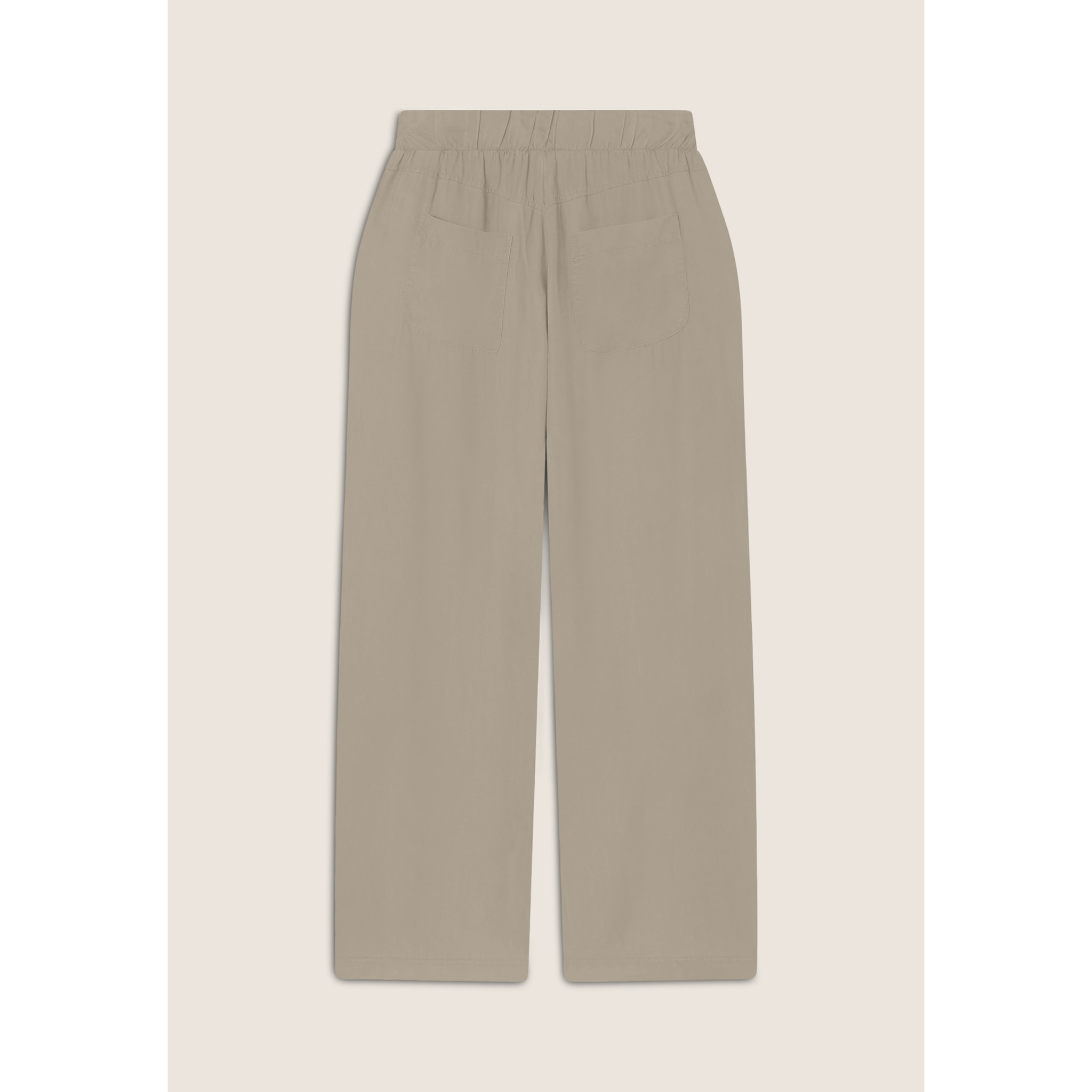 Pantaloni wide leg in Twill di Lyocell