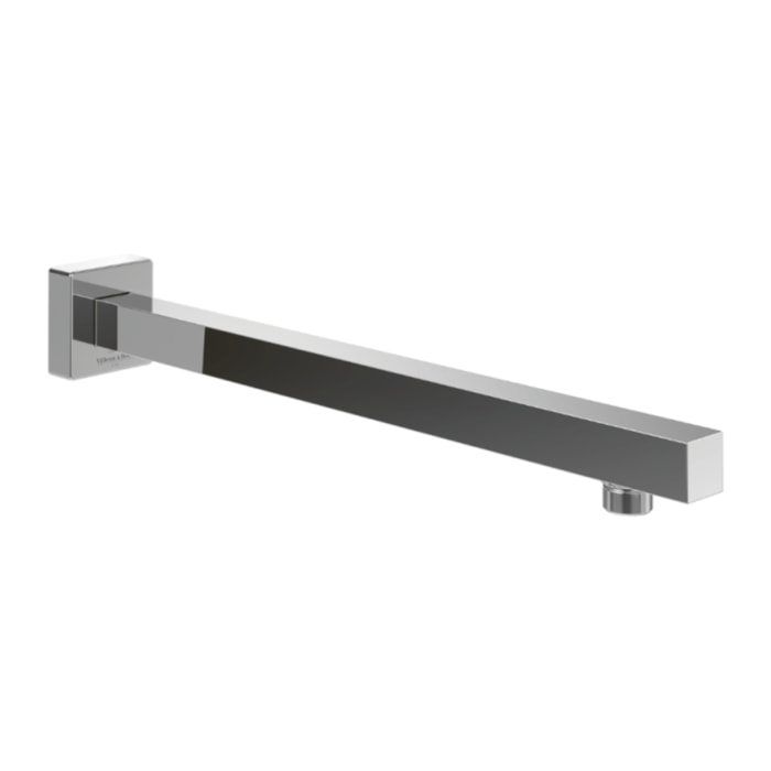Bras mural pour douche de tête Universal Showers rectangle chromé