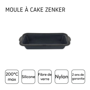 Lot de 2 moules à gâteaux 31,5/14,2 cm en silicone Silicone fibre de verre Silicone fibre de verre Zenker  Silicone fibre de verre