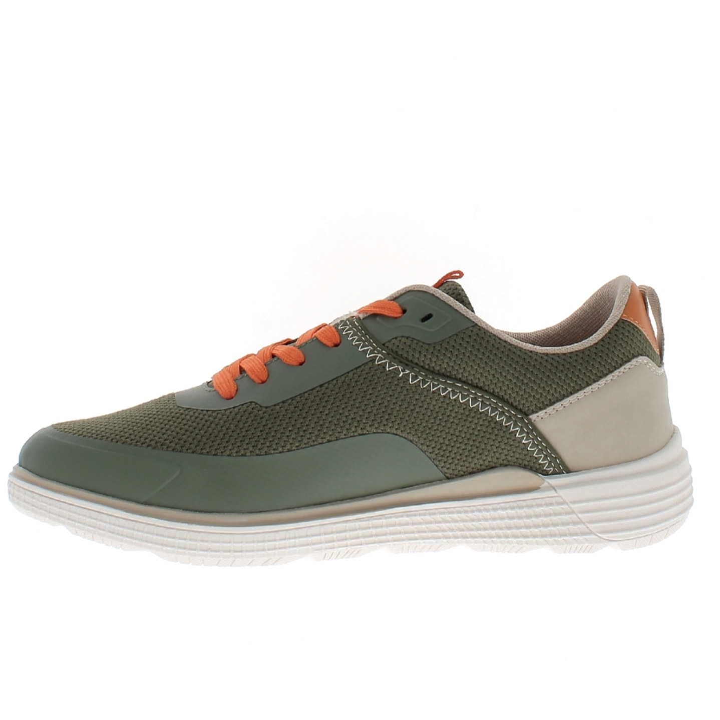 Armata di Mare Scarpe Uomo Sneakers Casual Stringate con Soletta Rimovibile in Memory Foam AMU S25L712 Khaki