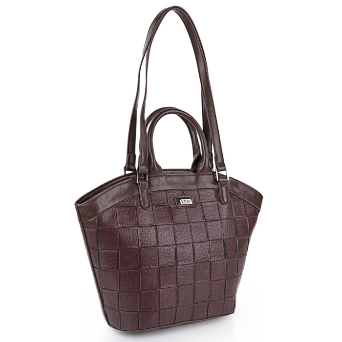 Bolso Shopper-Tote Lois Crossover Marron