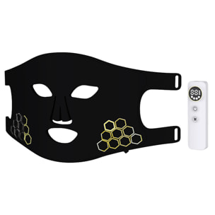 Maschera facciale per trattamento con luce LED con 4 modalità e infrarossi.