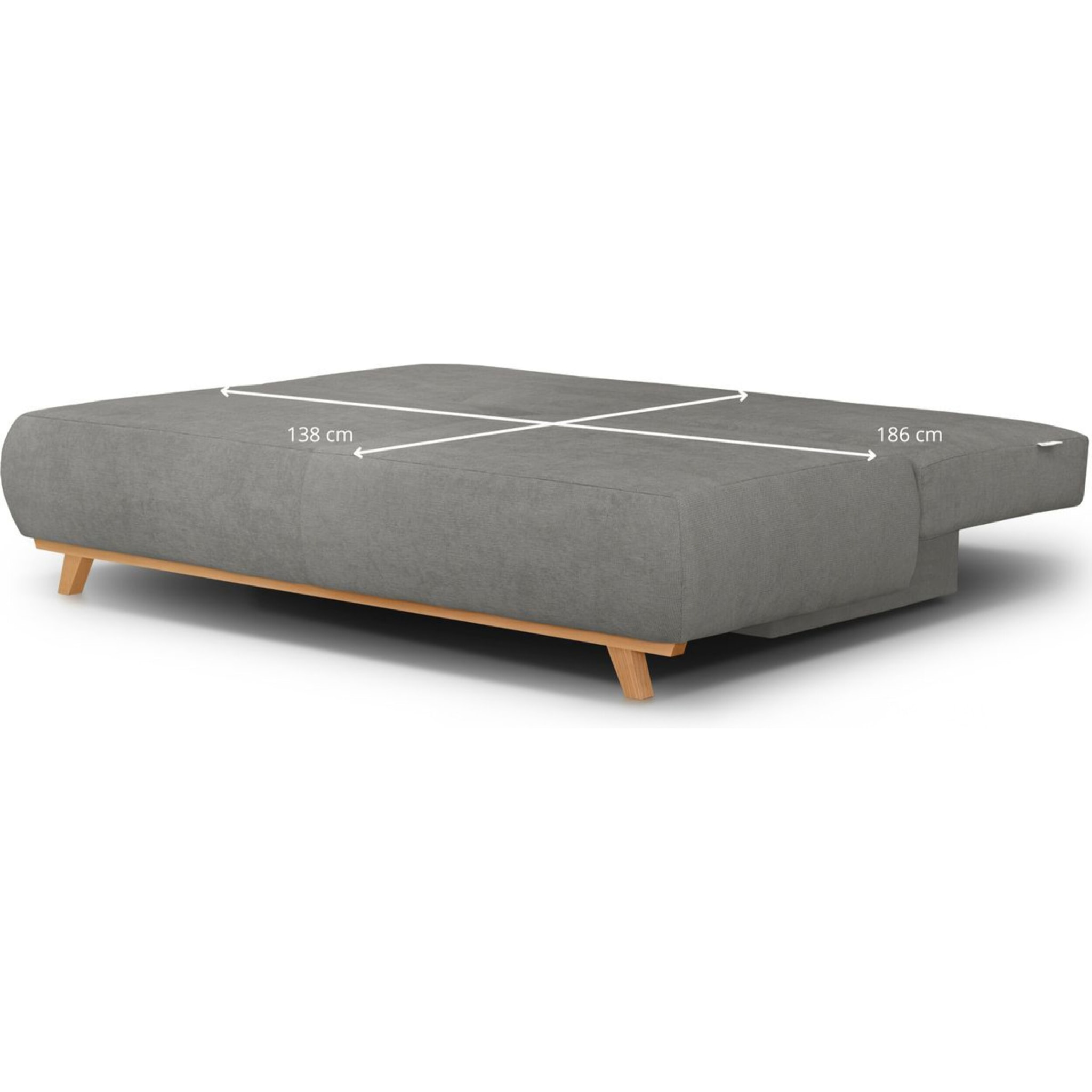 Canapé convertible 3 places en tissu chenille - LARIA