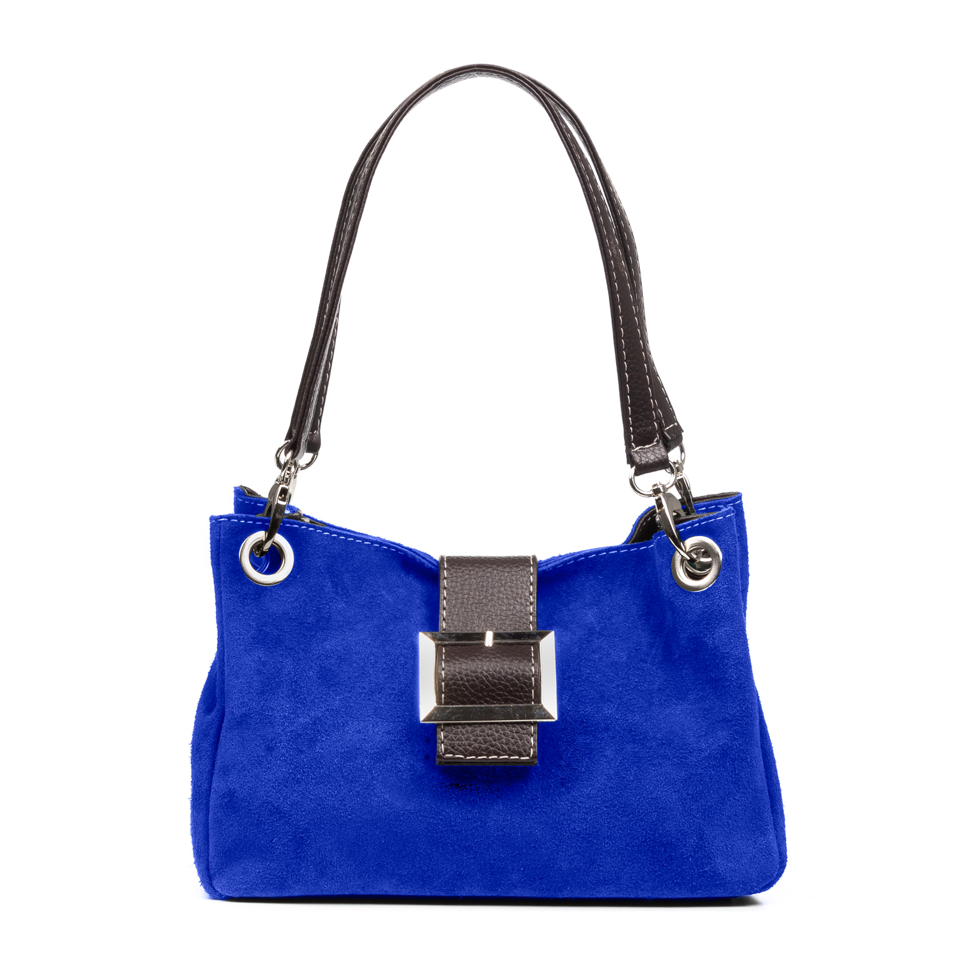 Aicurzio Borsa a spalla Donna. Pelle autentica Camoscio Dollaro