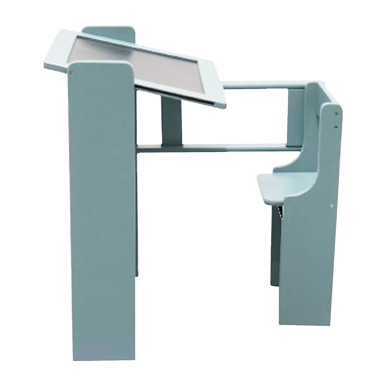 Pupitre pizarra infantil plegable color verde
