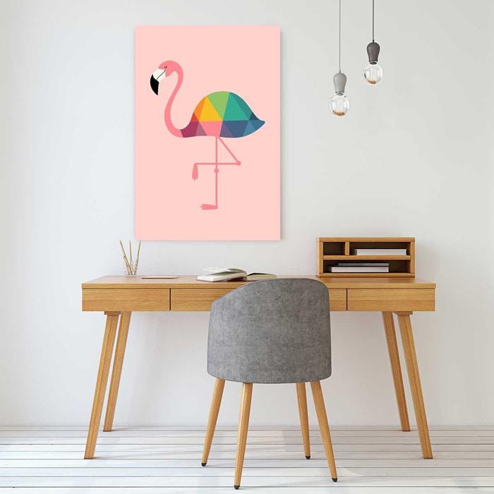 Tableau flamingo so girly Toile imprimée