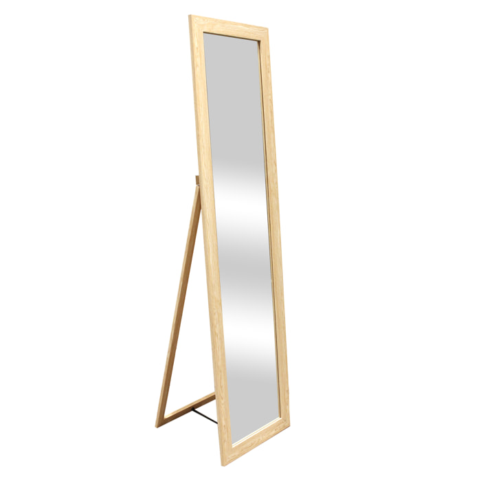 Miroir En Bois Sur Pied 39x150cm