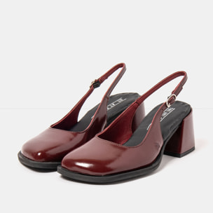 Sandalias con tacón 2012 NAPPA SHINNY BURDEOS / VERONA color Burdeos