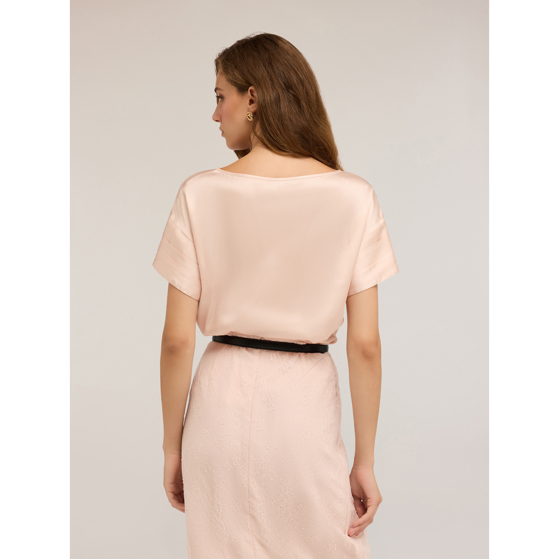 Motivi - Blusa con maniche a petalo - Beige