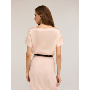 Motivi - Blusa con maniche a petalo - Beige