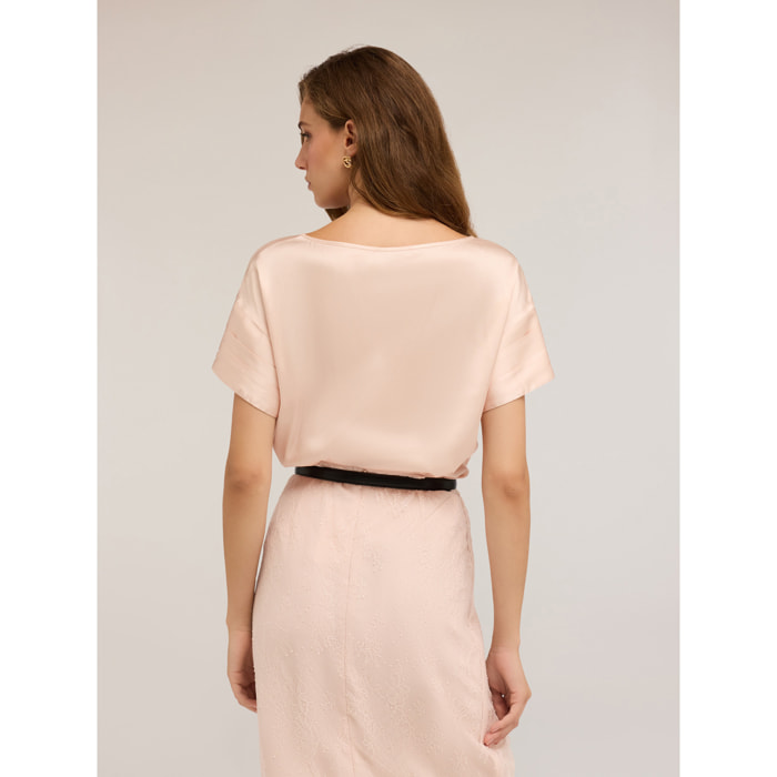 Motivi - Blusa con maniche a petalo - Beige
