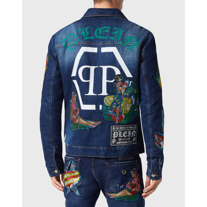 PHILIPP PLEIN Denim Jacket HAWAII