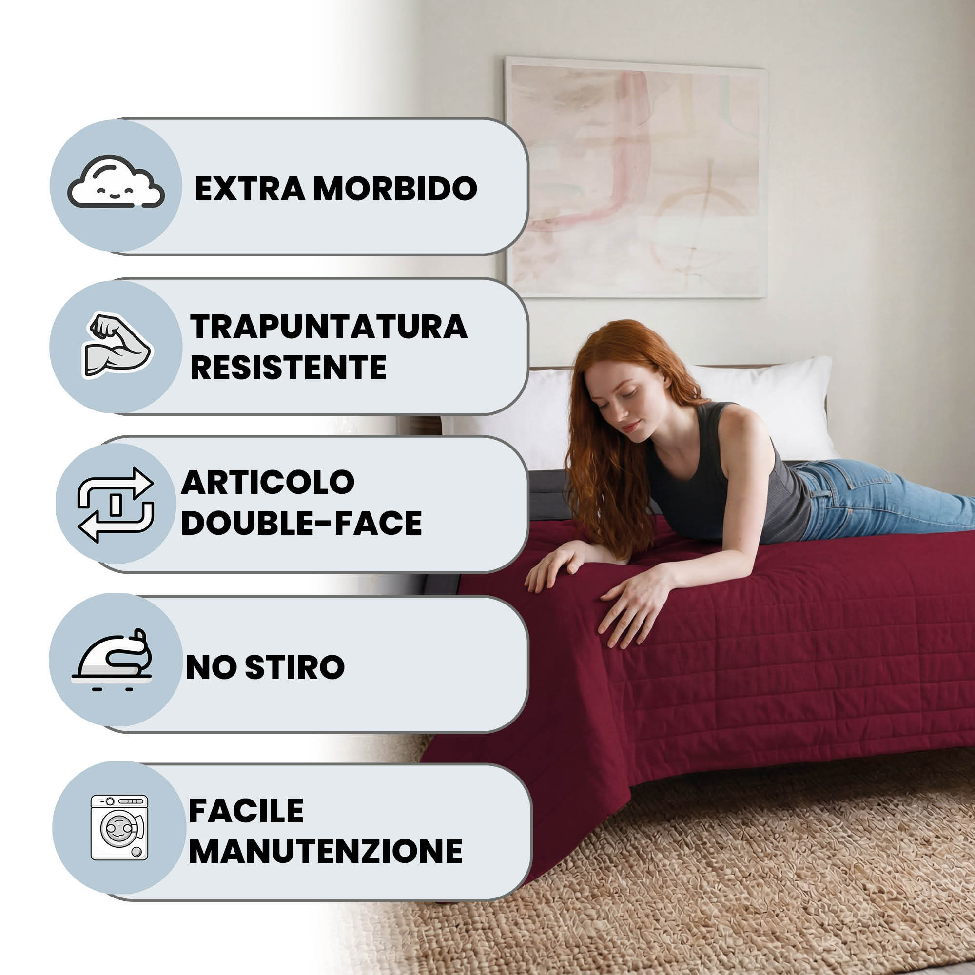 TRAPUNTINO ESTIVO ELEGANT SINGOLO, BICOLORE