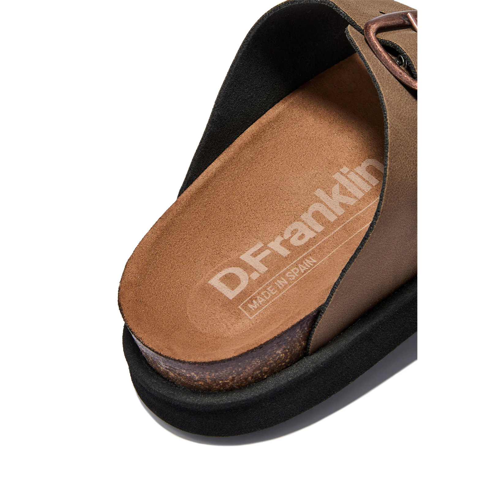 Sandalias de Mujer Cierre Hebilla en  Marrón / Rosa Vibe Nobuck