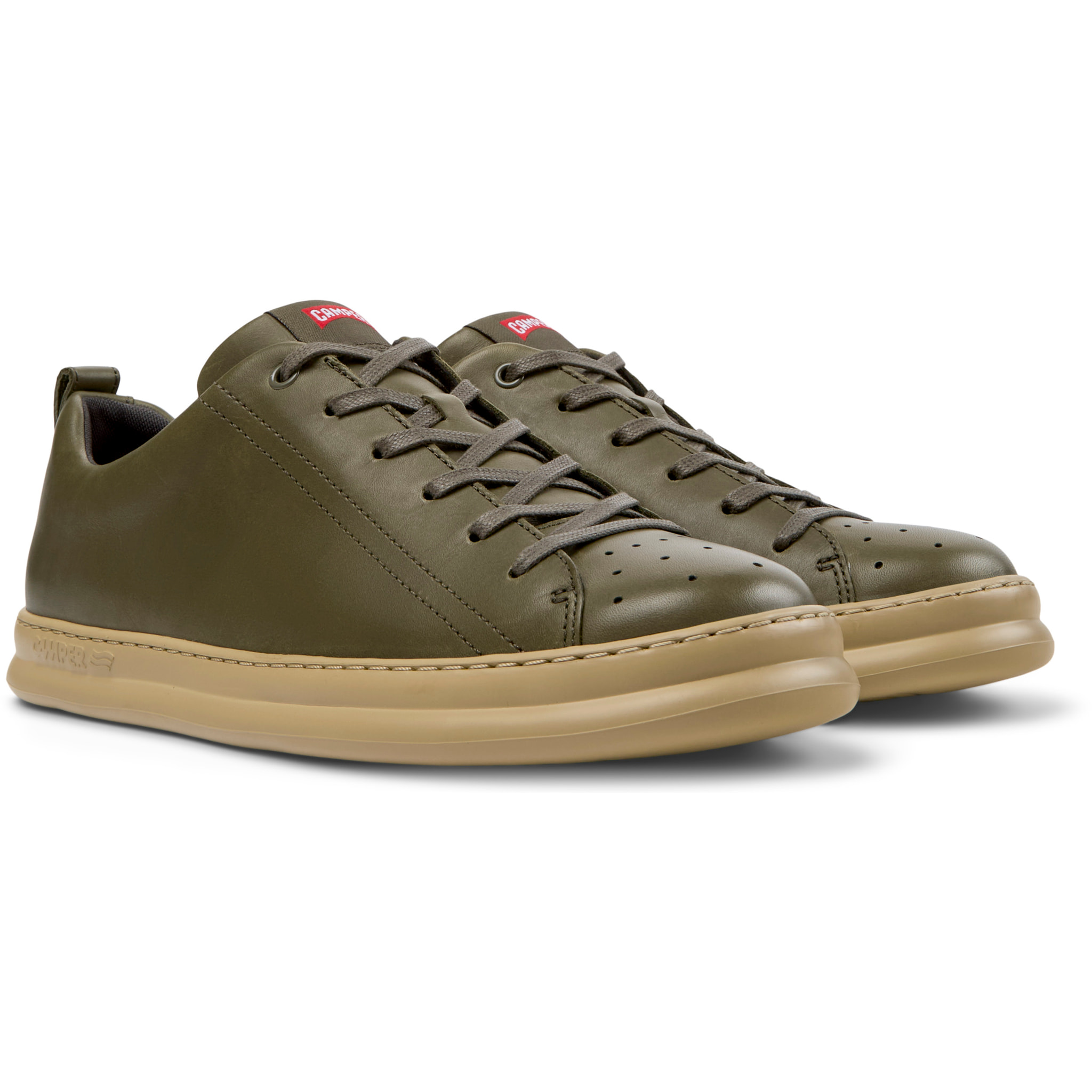 Zapatillas - CAMPER Runner Four - Verde - Cuero liso