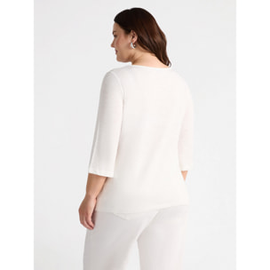 Fiorella Rubino - Camiseta con estampado y escritura - Blanco