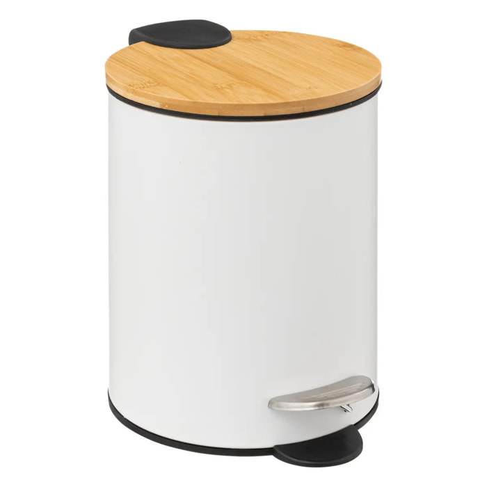 Poubelle soft close 3L "Modern Color" blanc
