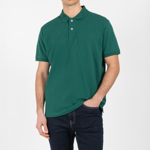 Polo piquet di cotone bio washed