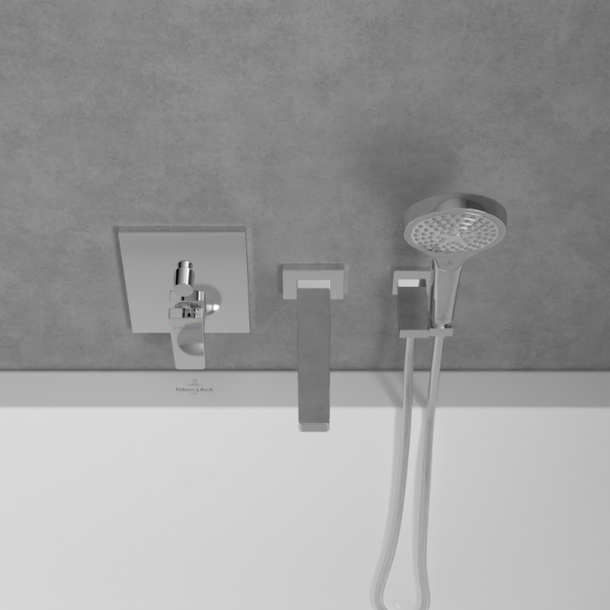 Mitigeur mécanique encastré Architectura Square Chrome