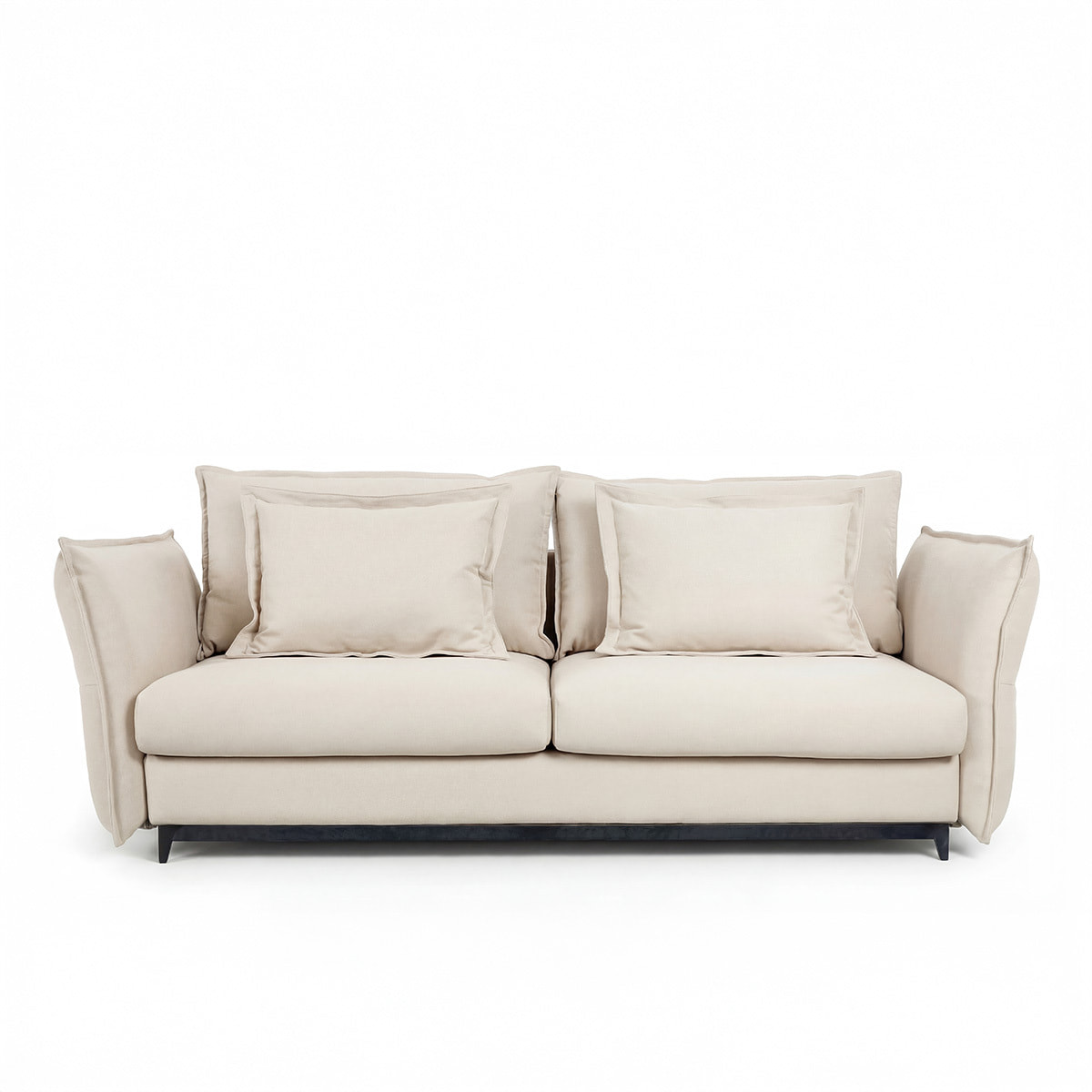 Canapé Tissu Droit Convertible Verduro - 3 Places