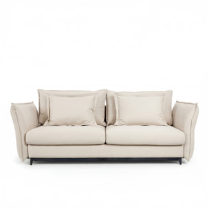 Canapé Tissu Droit Convertible Verduro - 3 Places